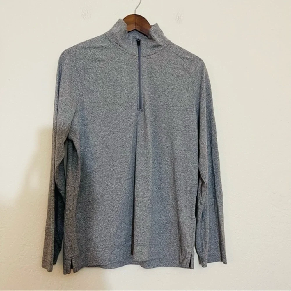 Banana Republic Quick Dry Half Zip Long Sleeve Sweatshirt Men Size M Color Gray